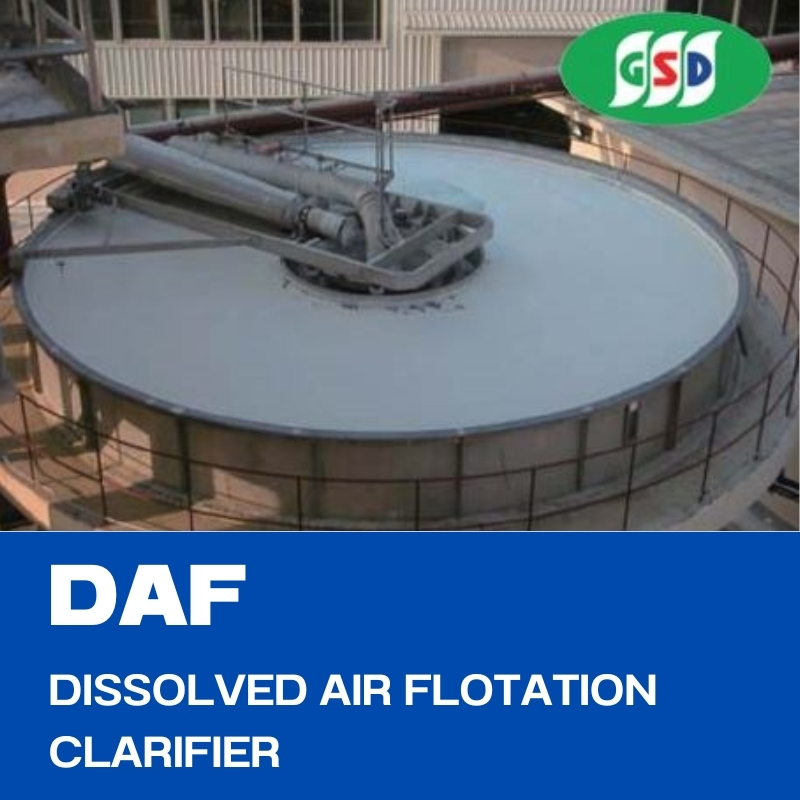 DAF Dissolved air flotation clarifier
